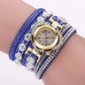 Colorful Bracelet Watch, Heart Shaped With Diamond Dials - Lootquake