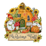 Fall Decor Harvest Welcome Sign Welcome Fall Cornucopia Door Decor Handmade Gift Autumn Porch Decor by Susan Winget - 8471209H-SW