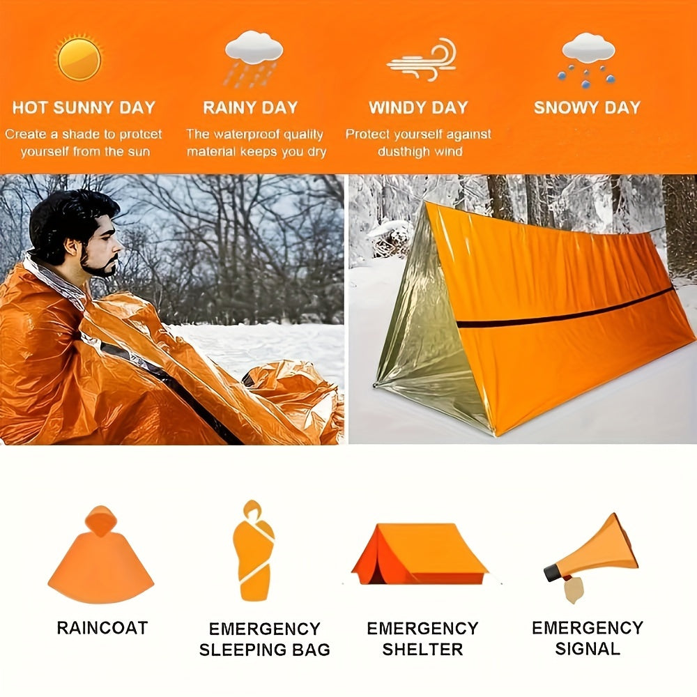 Sacos de dormir ligeros (1 o 2 unidades), mantas y equipo para senderismo y acampada al aire libre.