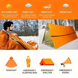 Sacos de dormir ligeros (1 o 2 unidades), mantas y equipo para senderismo y acampada al aire libre.