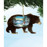 Black Bear Wooden Ornaments - Tree Ornament by G. DeBrekht - Wildlife Holiday Decor - 8198215-3