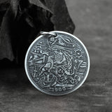 One Place Pirate Zinc Alloy Skull Hobo Nickel Pendant