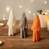 Bougie parfumée Halloween pour femme - Motif fantôme scintillant, idéale pour la décoration et les cadeaux