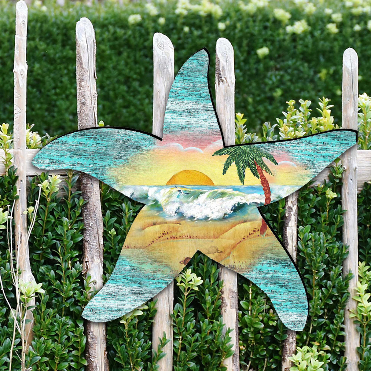 Decoración costera para puertas con estrellas de mar de G. DeBrekht - Decoración costera navideña - 8198531H