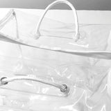 Bolsa de maquillaje de viaje de PVC transparente (1 unidad o 2 unidades), impermeable, para viajes, portátil, para guardar mantas y colchas.