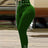 Ladies' Buckle And High Waisted Perforated Pants Sexy Slim Fit Pants Sexy Versatile New Clothes - Lootquake