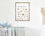 Animal Alphabet Art - Wooden Educational Art - Wall Decor - Homeschool Decor - Classroom Decor - Playroom Decor - Nursery Wall Art - Art For Kids - 310211