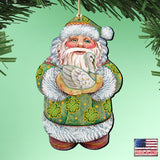 Celtic Swan Santa Wooden Ornaments by G. DeBrekht - Celtic Decor - 8118086