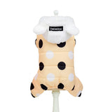 Warm big polka dot four-leg cotton coat - Lootquake