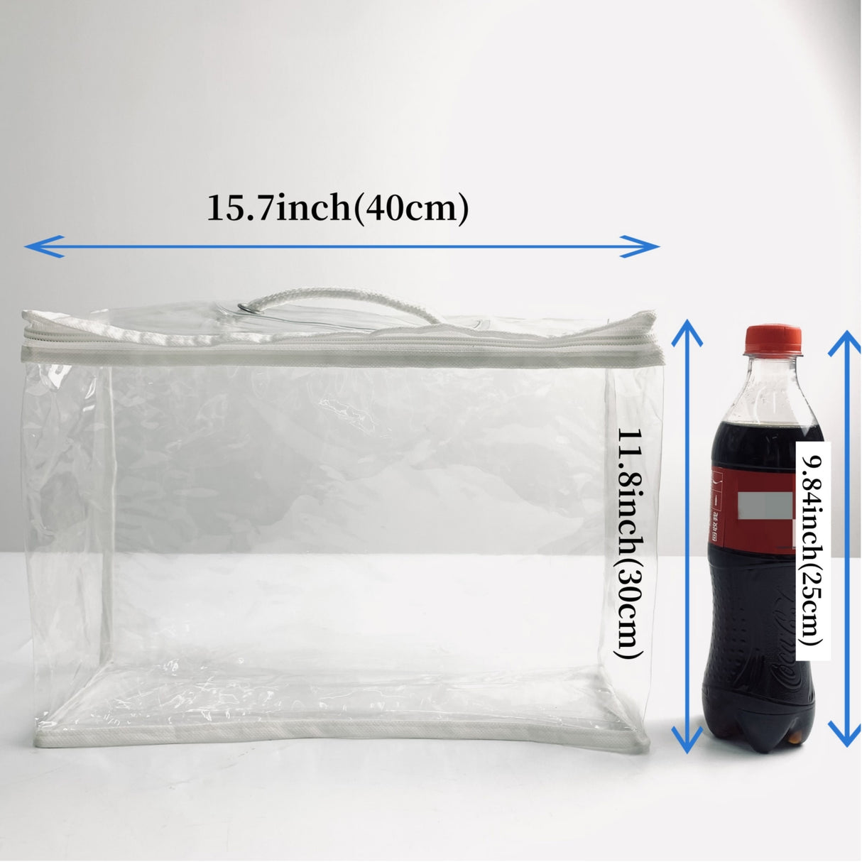Bolsa de maquillaje de viaje de PVC transparente (1 unidad o 2 unidades), impermeable, para viajes, portátil, para guardar mantas y colchas.