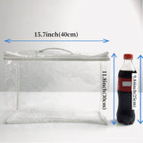 Bolsa de maquillaje de viaje de PVC transparente (1 unidad o 2 unidades), impermeable, para viajes, portátil, para guardar mantas y colchas.