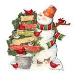 Joy Love and Peace Snowman Door Decor by Susan Winget - Christmas Santa Snowman Decor - 8471108H-SW