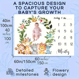 Couverture pour bébé pour Halloween et Noël : adorable cadre en feutre avec animaux et fleurs, cadeau idéal pour une fête prénatale.