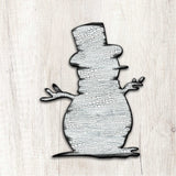 Decoración rústica para puerta con muñeco de nieve - Decoración navideña con Papá Noel y muñeco de nieve - 8198801H