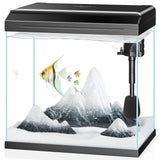 PONDON 7 Gallon Fish Tank with Detachable Lid Low-Iron Glass Aquarium Starter Kit with LED Light Beginner-Friendly Betta Aquarium with Removable Filtration - Lootquake