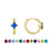 Gold Earrings for Women Trendy Emerald Birthstone Earrings Dainty Small Gold Huggie Hoop Earrings 14k Gold Plated Earrings Cubic Zirconia Earrings Birthday Gifts for Women Gold Jewelry - Lootquake