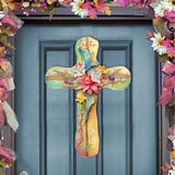 Easter Cross with Doves Holiday Door Decor by G. Debrekht - Easter Spring Decor - 8688167H