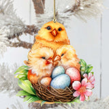 Adornos de madera con pollitos de primavera de G. DeBrekht - Decoración de Pascua y primavera - 8652771