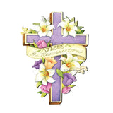 Easter Cross He is Risen Door Decor by Susan Winget - EasterSpring Decor - 8471303H-SW