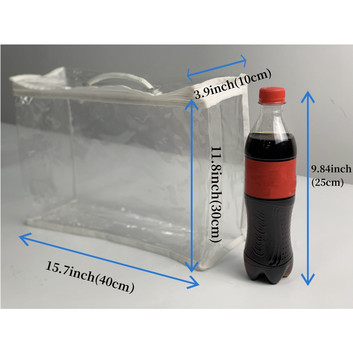 Bolsa de maquillaje de viaje de PVC transparente (1 unidad o 2 unidades), impermeable, para viajes, portátil, para guardar mantas y colchas.