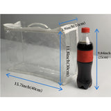 Bolsa de maquillaje de viaje de PVC transparente (1 unidad o 2 unidades), impermeable, para viajes, portátil, para guardar mantas y colchas.