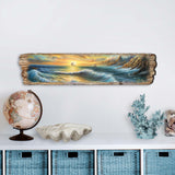 Wave Symphony Wooden Wall Art by G. DeBrekht Coastal Decor - 8491113W