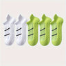 5 pares de calcetines deportivos profesionales para hombre, de verano, de malla fina, transpirables, absorbentes del sudor, antiolor, con protección para el talón y las orejas.