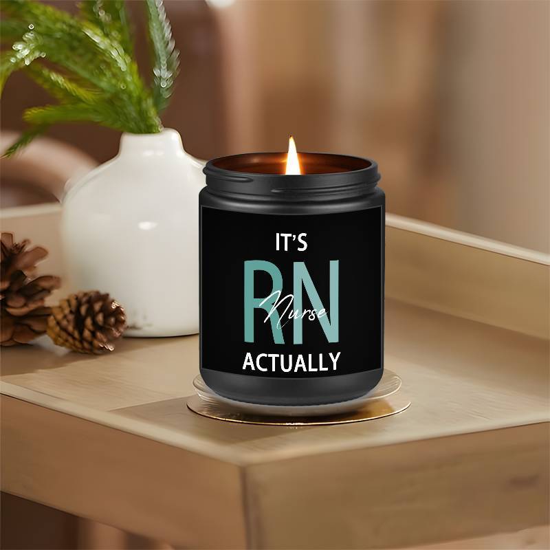 1pc Lavender Scented Candle 5.3oz Soybean Wax Best Nurse Ever Gifts Idea for Women Men RN Friend Nursing Supervisor Bestie Guy Cowoker Him Her on Practitioner School Nurse Graduation Thank You Appreciation Birthday Christmas