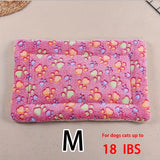 Manta rectangular para mascotas, resistente a la suciedad y para todas las estaciones - Cómoda cama con estampado de pata de perro y corazón (1 unidad)