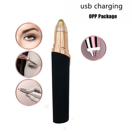Eyebrow Epilator Maquiagem Profissional Completa Trymer Do Brwi Eye Brow Trimmer For Rasoir Visage Femme Make Up Eye Brow Shaper - Lootquake