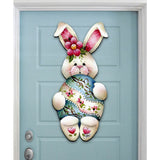 Bunny Hugs Easter Door Decor by Jamie Mills-Price - Easter Spring Decor - 8457602H