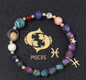 Natural Volcanic Rock Electroplating Twelve Constellations Bracelets - Lootquake