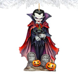 Dracula Wooden Ornaments by G. Debrekht  - Halloween Decor - 8652822