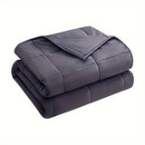 1pc Dark Grey Weighted Blanket for Adults - 10lbs, Breathable Microfiber with Glass Beads, All-Season Comfort for Sleep, Relaxation & Meditation, Soft & Heavy Throw for Better Sleep & Warmth Retention, Allseason Blanket | Con