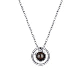 S925 Silver Necklace Female Language Projection - Lootquake
