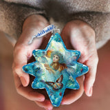 Flower Fairy Glass Ornament by G. DeBrekht - Christmas Decor - 754-084