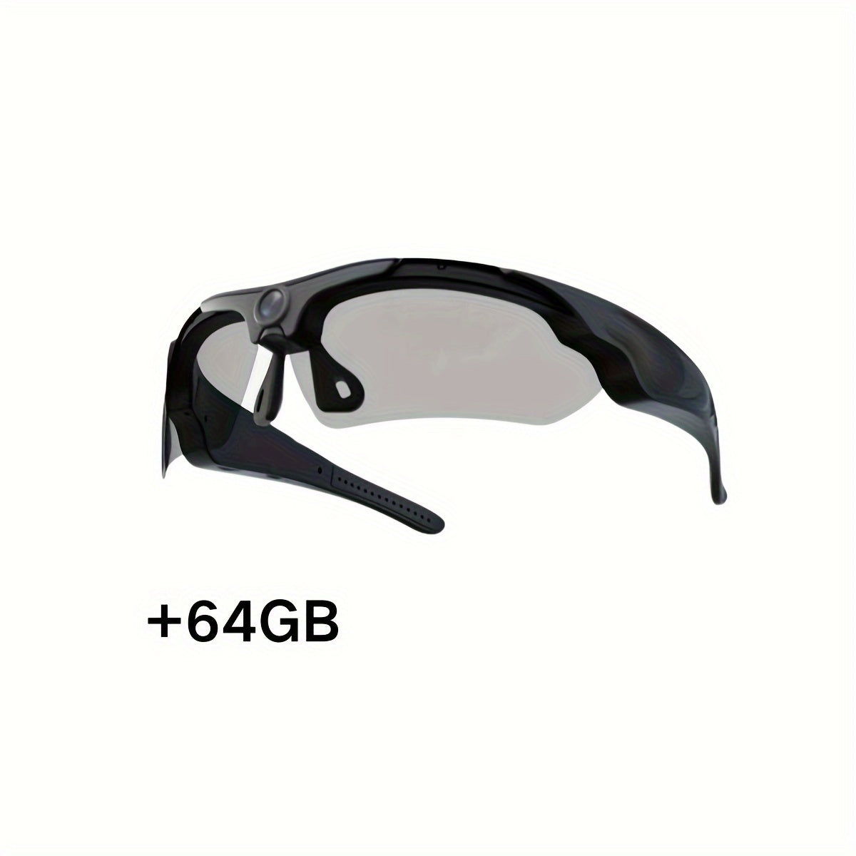 1080P HD Video Camera Glasses, Outdoor Sports DV Camera, Smart Glasses, Wide-Angle 120 ° Glasses Camera, Body Camera, Cycling, Motorcycle, Bicycle, with 64GB Storage Card