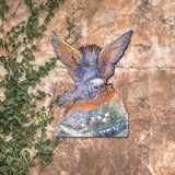 Ángel de nieve para colgar en la puerta, de madera, de Josephine Wall - 842131F-JW