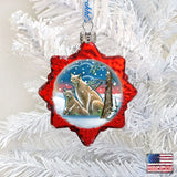 Bobcat Mercury Glass Ornament by G. DeBrekht - Wildlife Holiday Decor - 771026