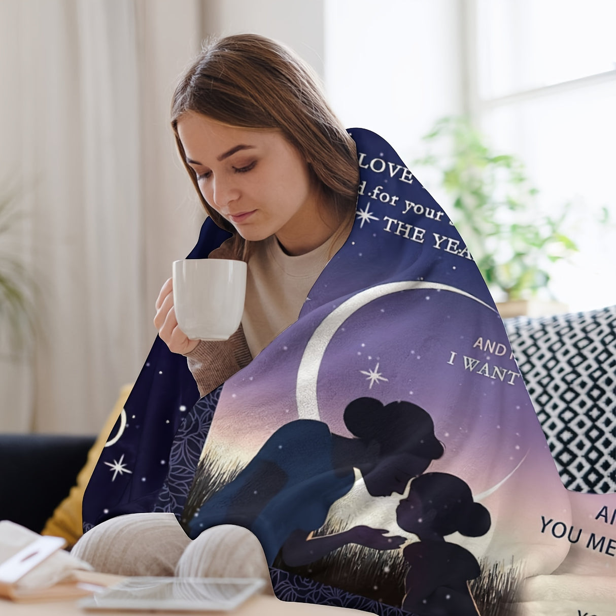Cozy Blanket Gift - Soft, Funny, and Heartwarming Birthday Present for Mom, Daughter's Thoughtful Mother's Day, Christmas, and Birthday Gift Idea for Mothers