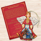 Nativity Christmas Angel Wooden Ornaments by G. DeBrekht - Nativity Holiday Decor - 8152722