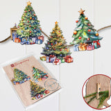 Christmas Tree Decorative Wooden Clip-on Ornaments Set of 3 by G. Debrekht - Christmas Decor - 8091044C-S3