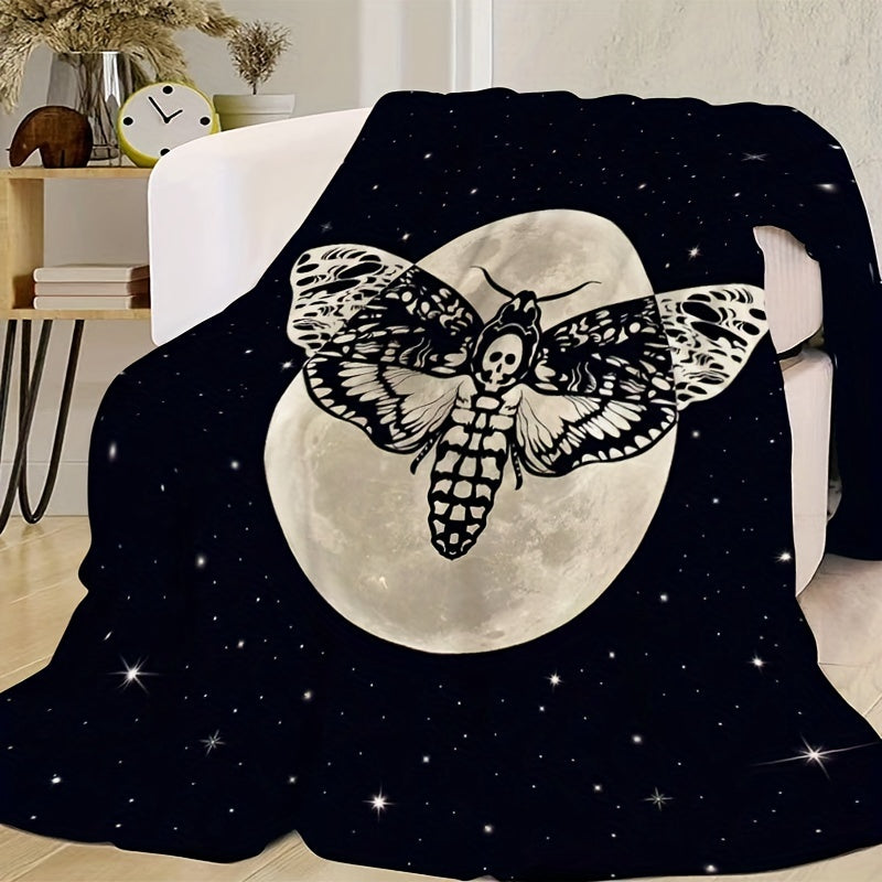 Couverture thème Halloween, couverture cadeau polyvalente, couverture en flanelle ultra douce avec impression haute définition, couverture climatisée, couverture pour la pause déjeuner