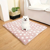 Manta de invierno de franela gruesa y cálida - Colchoneta multicolor para dormir para perros - Colchoneta para perrera