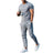Solid Color Casual Round Neck Short Sleeves T-shirt Trousers Two-piece Set - Lootquake