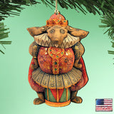 Jester Wooden Ornaments by G. DeBrekht - Thanksgiving Halloween Decor - 8153310