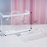 Bolsa de maquillaje de viaje de PVC transparente (1 unidad o 2 unidades), impermeable, para viajes, portátil, para guardar mantas y colchas.