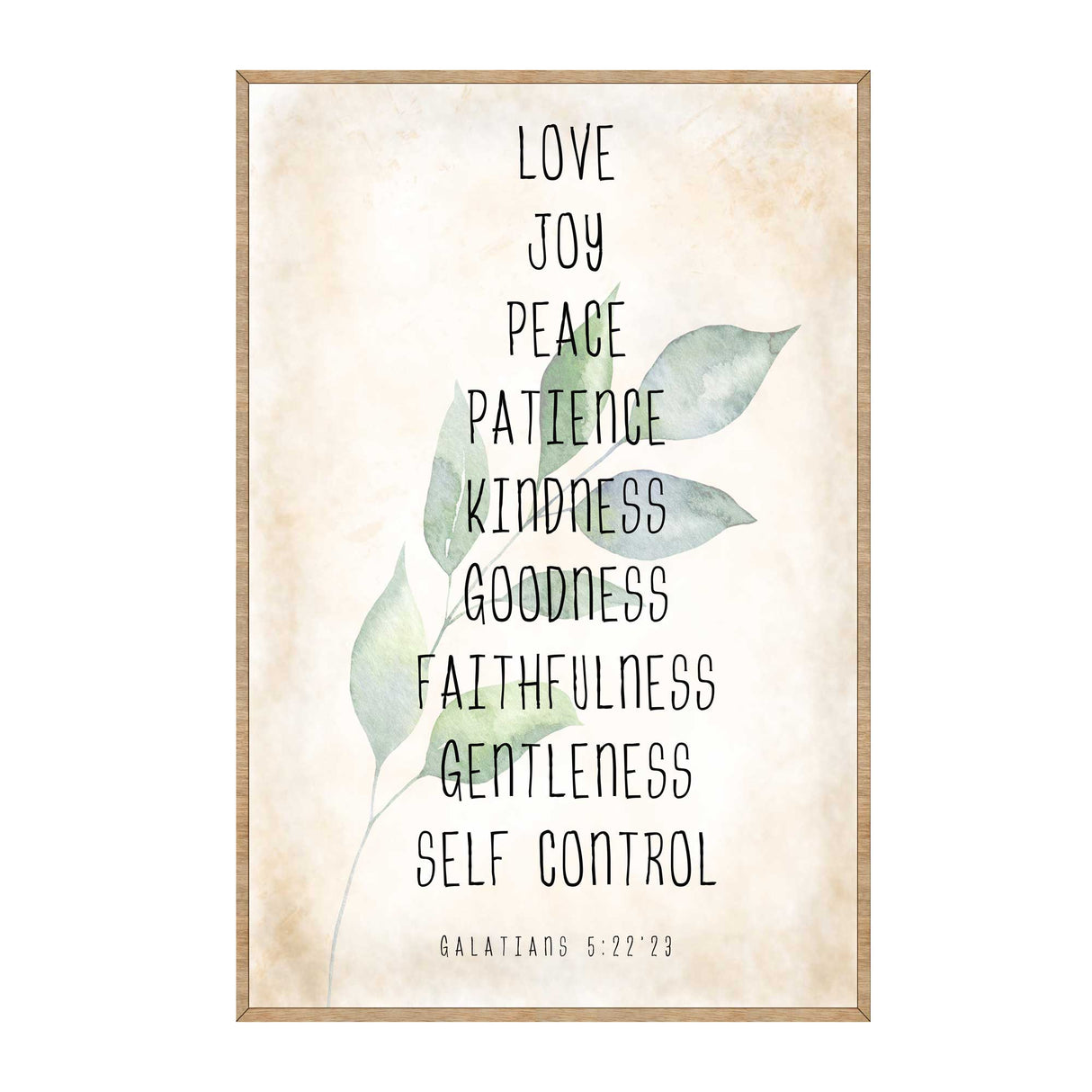 Love Joy Peace - Fruit of the Spirit - Verse Wall Decor - Contemporary Decor - Wooden Script Wall Art - 310332