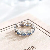 Rhinestone Zircon Wave Ring, Elegant Ring, Women's Fashion - Lootquake