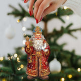 Santa's Dove of Hope Wooden Ornaments by G. Debrekht - Christmas Santa Snowman Decor - 8691416